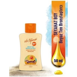 Eda Taşpınar Beyaz Ten Bronzlaştırıcı Spf 20 Seyehat Boy 50 ml