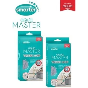 SMARTER Aqua Master 2 Yedek Mop Temiz & Kirli Suyu Ayırma Özelliği Otomatik Temizlik Seti Mop Paspas