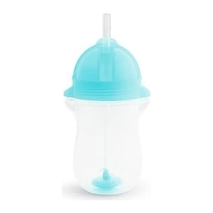 Tıklama Kilitli Uçlu Pipetli  Alıştırma Bardağı, 12AY+, 296ML, Mavi, 1 Adet