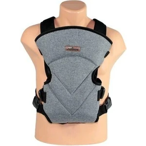 Comfort Ergonomik Keten Kanguru – 0-9 Ay Bebekler için, Sırt ve Bel Destekli, Gri, Türkiye Üretimi