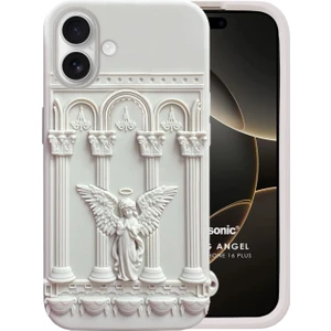 Apple iPhone 16 Kılıf Praying Angel Bej
