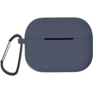 Apple Airpods 4 Uyumlu Kılıf Mat Kancalı Silikon SF13 Lacivert