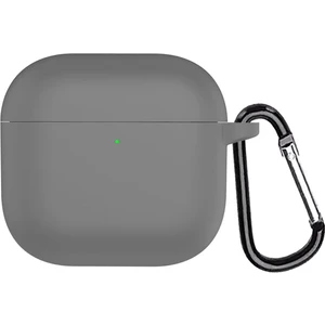 Airpods 4 Kılıf Askılı Mat Silikon Koyu Gri