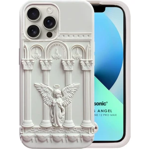 Apple iPhone 12 Pro Kılıf Praying Angel Bej