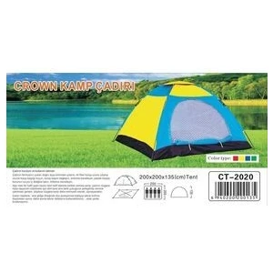 Otomatik Kurulumlu Kamp Çadırı 3 Kişilik (200X150X110)