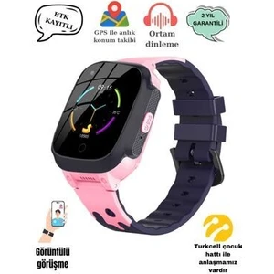 V7 Görüntülü Görüşme Özellikli,gps Konum Takipli Sim Kartlı Akıllı Çocuk Saati