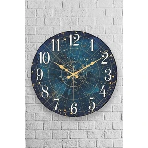 Muyika Design Muyika Space New Oval Gerçek Cam 36CM Duvar Saati Düz Rakamlı Pds-36