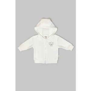 Bebek/çocuk Nakış Detaylı Fermuarlı Sweatshirt