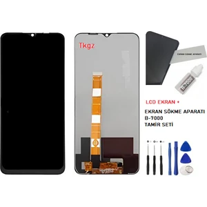 Oppo A16 LCD Ekran Dokunmatik Orijinal Kalite + B-7000 + Tamir Seti
