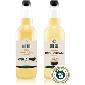 Gold Gull Irish Cream &  Vanilya aromalı Kahve & Meyve Şurubu 2 x 700 ml