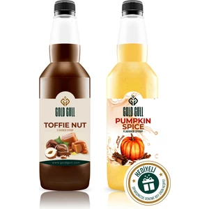 Gold Gull Pumpkin Spices & Toffee-Nut Aromalı Kahve & Meyve Şurubu 2 x 700 ml