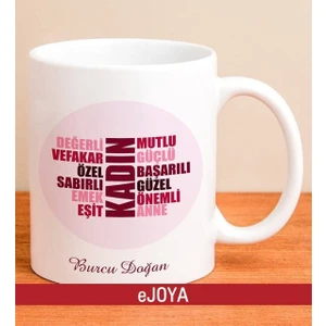 Kişiye Özel Kadın Temalı Kupa Bardak 80041