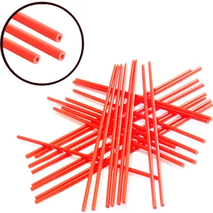 Delikli Lolipop Şeker Parti Çubuğu Pipet 2MMX115MM Ince Esnek Boru Kamış Çubuk -100 Lü Paket