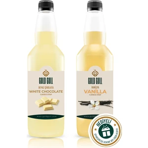 Gold Gull Vanilya & Beyaz Çikolata Aromalı Kahve & Meyve Şurubu 2 x 700 ml