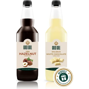 Gold Gull Beyaz Çikolata & Fındık Aromalı Kahve & Meyve Şurubu 2 x 700 ml