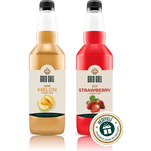 Gold Gull Kavun & Çilek Aromalı Kahve & Meyve Şurubu 2 x 700 ml