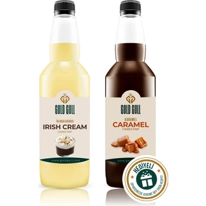 Gold Gull Irish Cream &  Karamel Aromalı Kahve & Meyve Şurubu 2 x 700 ml