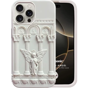 Apple iPhone 16 Pro Max Kılıf Praying Angel Bej