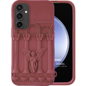 Samsung Galaxy S23 Fe Kılıf Praying Angel Bordo