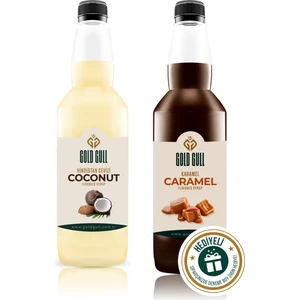 Gold Gull Karamel & Hindistan Cevizi Aromalı Kahve & Meyve Şurubu 2 x 700 ml