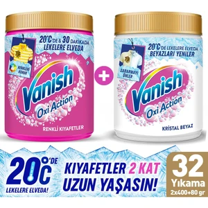 Multipower Toz Leke Çıkarıcı Deterjan  480gr Pembe + 480gr Beyaz
