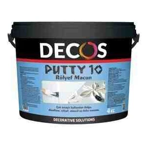 Decos Putty 10-Rölef Stencil ve Doku Pasta 4kg