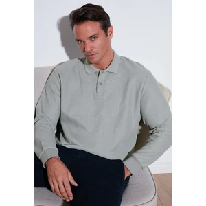 Pamuklu Regular Fit Düğmeli Polo Yaka Sweat Erkek Sweat 5905739