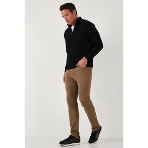 Streç Pamuklu Regular Fit Normal Bel Düz Paça Pantolon Erkek Pantolon 674002