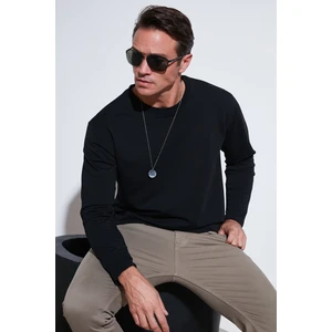 Streç Pamuklu Regular Fit Bisiklet Yaka Sweat Erkek Sweat 5905725