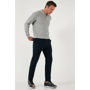 Streç Pamuklu Slim Fit Normal Bel Boru Paça Pantolon Erkek Pantolon 674003