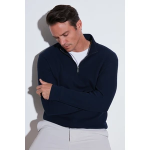 Pamuklu Regular Fit Yarım Fermuarlı Dik Yaka Sweat Erkek Sweat 5905716