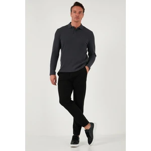 Streç Pamuklu Slim Fit Normal Bel Boru Paça Pantolon Erkek Pantolon 674003