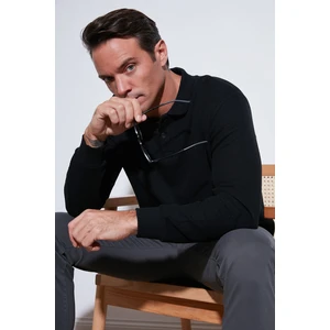 Pamuklu Regular Fit Düğmeli Polo Yaka Sweat Erkek Sweat 5905739