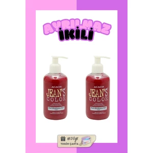 Jean'S Color Pembe Renkli Saç Boyası 250 Ml X2 Adet Su Bazlı Pink Rhodomine Red Hair Dye