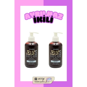 JEAN'S COLOR Amonyaksız Koyu Kızıl Renkli Saç Boyası 250 ml X2 Adet Kokusuz Su Bazlı Deep Red Hair Dye