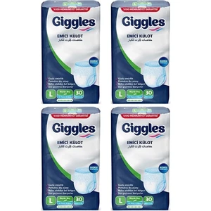 Yetişkin Emici Külot Large 30'lu 4 Paket (120 Adet)