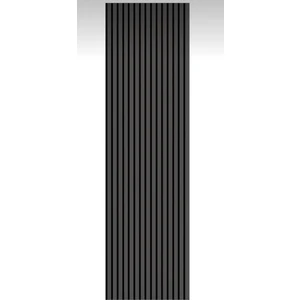Vera Dekor 60X275 cm Antrasitgri Plus Akustik Duvar Paneli / 4mm Keçe/ 9mm Çıta