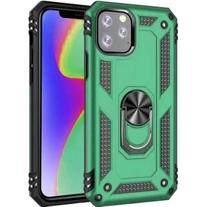 iPhone 11 Pro Kılıf Vega Tank Sert Yüzüklü Standlı Zırh Koruma Kapak