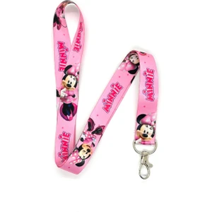 Minnie Mouse 3 Temalı Boyun İpi Kart Askısı