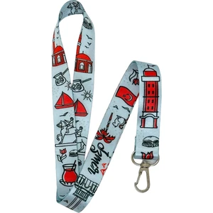 İzmir Şehir Figürleri Konsept Görseller Temalı Boyun İpi Kart Askısı