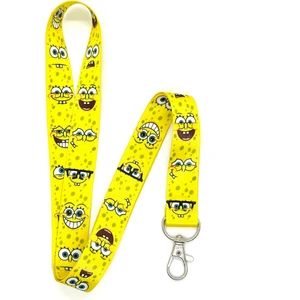 Sünger Bob 3 Temalı Boyun İpi Kart Askısı