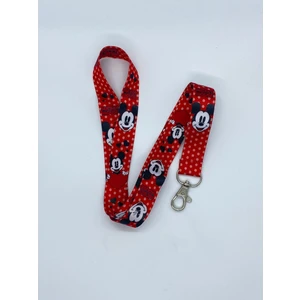Mickey Mouse 5 Temalı Boyun İpi Kart Askısı