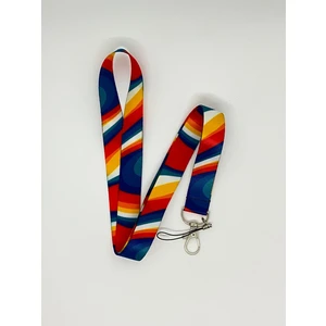 Rengarenk Temalı Boyun İpi Kart Askısı