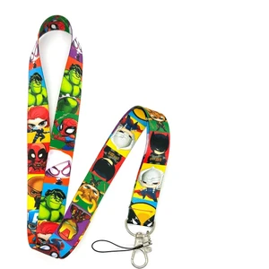 Avengrs Yavru Karakterler Temalı Boyun İpi Kart Askısı Telefon Askısı