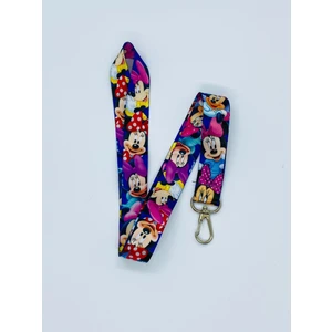 Minnie Mouse 2 Temalı Boyun İpi Kart Askısı