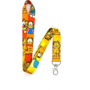 Garfield 2 Temalı Boyun İpi Kart Askısı