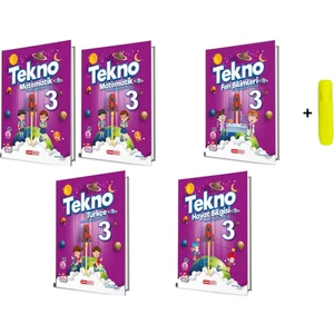 Kırmızı Beyaz Yayınlar 3. Sınıf Tekno Matematik – Fen Bilimleri Türkçe - Hayat Bilgisi Seti