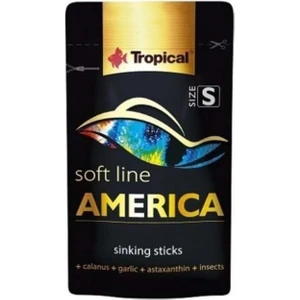 Softline America Kuzey ve Güney Amerika Balıkları Için Yumuşak Taneli Balık Yemi Small 10 gr