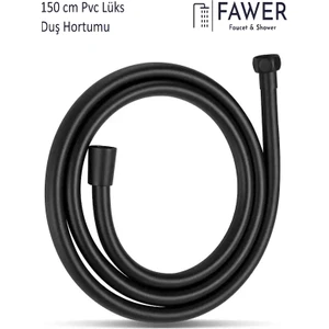 Pvc 150 Cm Siyah Lüks Duş Hortumu
