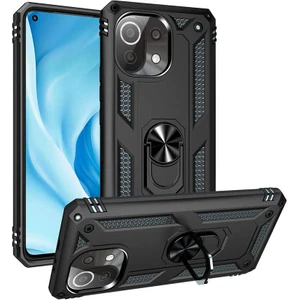 Xiaomi Mi 11 Lite Kılıf Vega Tank Sert Yüzüklü Standlı Zırh Koruma Kapak
